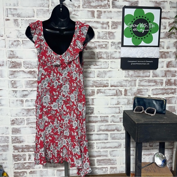 American Eagle Outfitters Red Sundress Sleeveless Midi size medium - Picture 3 of 9